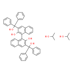 ChemSpider 2D Image | 2-Propanol - 3,3'-bis[hydroxy(diphenyl)methyl]-1,1'-binaphthalene-2,2'-diol (2:1) | C52H50O6