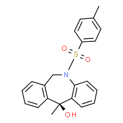 ChemSpider 2D Image | (11S)-11-Methyl-5-[(4-methylphenyl)sulfonyl]-6,11-dihydro-5H-dibenzo[b,e]azepin-11-ol | C22H21NO3S