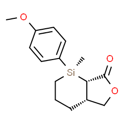ChemSpider 2D Image | (1R,4aS,7aS)-1-(4-Methoxyphenyl)-1-methylhexahydrosilino[2,3-c]furan-7(2H)-one | C15H20O3Si