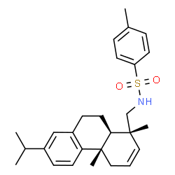 ChemSpider 2D Image | N-(Abieta-2,8,11,13-tetraen-18-yl)-4-methylbenzenesulfonamide | C27H35NO2S