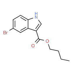 ChemSpider 2D Image | Butyl 5-bromo-1H-indole-3-carboxylate | C13H14BrNO2