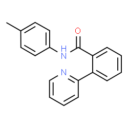 ChemSpider 2D Image | N-(4-Methylphenyl)-2-(2-pyridinyl)benzamide | C19H16N2O