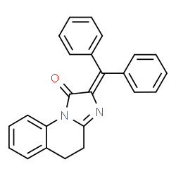 ChemSpider 2D Image | 2-(Diphenylmethylene)-4,5-dihydroimidazo[1,2-a]quinolin-1(2H)-one | C24H18N2O