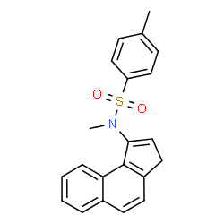 ChemSpider 2D Image | N-(3H-Cyclopenta[a]naphthalen-1-yl)-N,4-dimethylbenzenesulfonamide | C21H19NO2S