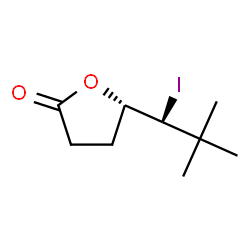 ChemSpider 2D Image | (5S)-5-[(1S)-1-Iodo-2,2-dimethylpropyl]dihydro-2(3H)-furanone | C9H15IO2