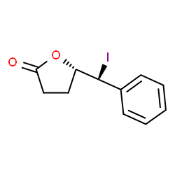 ChemSpider 2D Image | (5S)-5-[(S)-Iodo(phenyl)methyl]dihydro-2(3H)-furanone | C11H11IO2