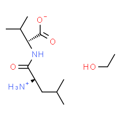ChemSpider 2D Image | (2S)-2-{[(2S)-2-Ammonio-4-methylpentanoyl]amino}-3-methylbutanoate - ethanol (1:1) | C13H28N2O4