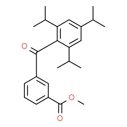 ChemSpider 2D Image | Methyl 3-(2,4,6-triisopropylbenzoyl)benzoate | C24H30O3