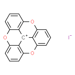 ChemSpider 2D Image | 12cH-4,8,12-Trioxadibenzo[cd,mn]pyren-12c-ylium iodide | C19H9IO3