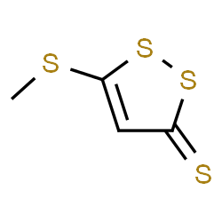 ChemSpider 2D Image | 5-(Methylsulfanyl)-3H-1,2-dithiole-3-thione | C4H4S4