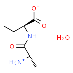 ChemSpider 2D Image | (2S)-2-{[(2S)-2-Ammoniopropanoyl]amino}butanoate hydrate (1:1) | C7H16N2O4