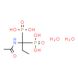 ChemSpider 2D Image | (1-Acetamido-1,1-propanediyl)bis(phosphonic acid) dihydrate | C5H17NO9P2