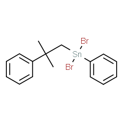 ChemSpider 2D Image | Dibromo(2-methyl-2-phenylpropyl)phenylstannane | C16H18Br2Sn