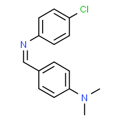 ChemSpider 2D Image | 4-{(Z)-[(4-Chlorophenyl)imino]methyl}-N,N-dimethylaniline | C15H15ClN2