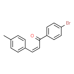ChemSpider 2D Image | (2Z)-1-(4-Bromophenyl)-3-(4-methylphenyl)-2-propen-1-one | C16H13BrO