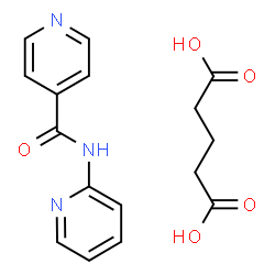 ChemSpider 2D Image | Pentanedioic acid - N-(2-pyridinyl)isonicotinamide (1:1) | C16H17N3O5