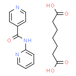 ChemSpider 2D Image | Heptanedioic acid - N-(2-pyridinyl)isonicotinamide (1:1) | C18H21N3O5
