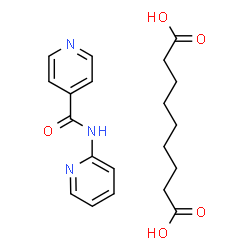 ChemSpider 2D Image | Nonanedioic acid - N-(2-pyridinyl)isonicotinamide (1:1) | C20H25N3O5