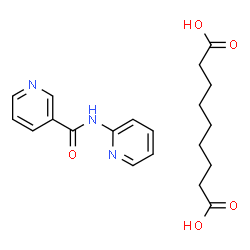 ChemSpider 2D Image | Nonanedioic acid - N-(2-pyridinyl)nicotinamide (1:1) | C20H25N3O5