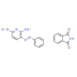 ChemSpider 2D Image | 1H-Isoindole-1,3(2H)-dione - 3-[(E)-phenyldiazenyl]-2,6-pyridinediamine (1:1) | C19H16N6O2