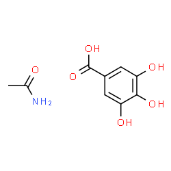 ChemSpider 2D Image | 3,4,5-Trihydroxybenzoic acid - acetamide (1:1) | C9H11NO6