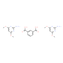 ChemSpider 2D Image | Isophthalic acid - 4,6-dimethoxy-2-pyrimidinamine (1:2) | C20H24N6O8
