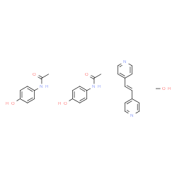 ChemSpider 2D Image | N-(4-hydroxyphenyl)acetamide;methanol;4-[(E)-2-(4-pyridyl)vinyl]pyridine | C29H32N4O5