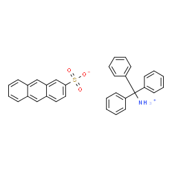 ChemSpider 2D Image | Triphenylmethanaminium 2-anthracenesulfonate | C33H27NO3S