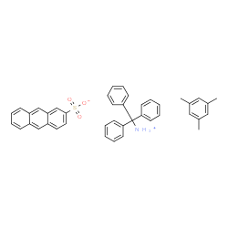 ChemSpider 2D Image | Triphenylmethanaminium 2-anthracenesulfonate - mesitylene (1:1:1) | C42H39NO3S