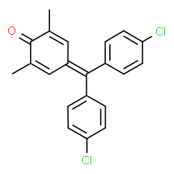 ChemSpider 2D Image | 4-[Bis(4-chlorophenyl)methylene]-2,6-dimethyl-2,5-cyclohexadien-1-one | C21H16Cl2O