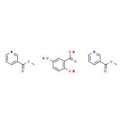 ChemSpider 2D Image | 2,5-Dihydroxybenzoic acid - methyl nicotinate (1:2) | C21H20N2O8