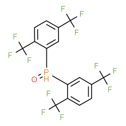 ChemSpider 2D Image | Bis[2,5-bis(trifluoromethyl)phenyl]phosphine oxide | C16H7F12OP