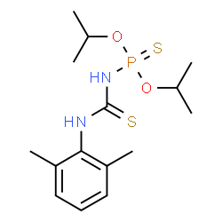 ChemSpider 2D Image | O,O-Diisopropyl [(2,6-dimethylphenyl)carbamothioyl]phosphoramidothioate | C15H25N2O2PS2