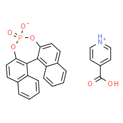 ChemSpider 2D Image | 4-Carboxypyridinium dinaphtho[2,1-d:1',2'-f][1,3,2]dioxaphosphepin-4-olate 4-oxide | C26H18NO6P