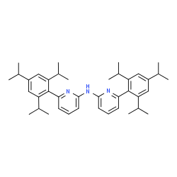ChemSpider 2D Image | 6-(2,4,6-Triisopropylphenyl)-N-[6-(2,4,6-triisopropylphenyl)-2-pyridinyl]-2-pyridinamine | C40H53N3
