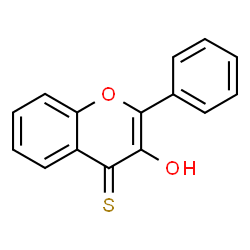 ChemSpider 2D Image | 3-Hydroxy-2-phenyl-4H-chromene-4-thione | C15H10O2S