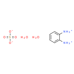 ChemSpider 2D Image | 1,2-Benzenediaminium sulfate hydrate (1:1:2) | C6H14N2O6S