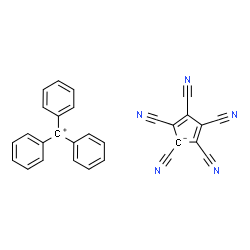 ChemSpider 2D Image | Triphenylmethylium 1,2,3,4,5-pentacyano-2,4-cyclopentadienide | C29H15N5