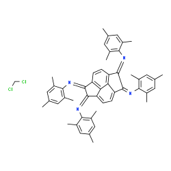 ChemSpider 2D Image | (1Z,2E,5Z,6E)-N,N',N'',N'''-Tetramesitylcyclopenta[fg]acenaphthylene-1,2,5,6-tetraimine - dichloromethane (1:1) | C51H50Cl2N4