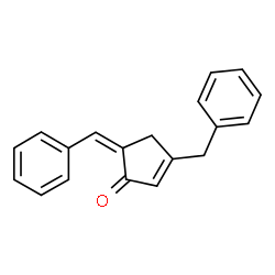 ChemSpider 2D Image | (5Z)-3-Benzyl-5-benzylidene-2-cyclopenten-1-one | C19H16O
