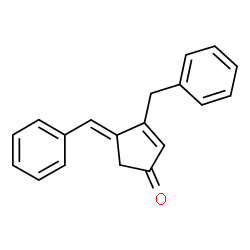ChemSpider 2D Image | (4E)-3-Benzyl-4-benzylidene-2-cyclopenten-1-one | C19H16O