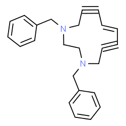 ChemSpider 2D Image | (8E)-1,4-Dibenzyl-1,4-diazacyclododec-8-ene-6,10-diyne | C24H24N2