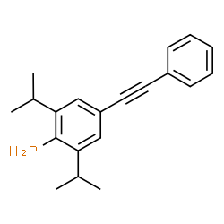 ChemSpider 2D Image | [2,6-Diisopropyl-4-(phenylethynyl)phenyl]phosphine | C20H23P