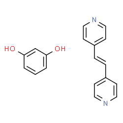 ChemSpider 2D Image | 1,3-Benzenediol - 4,4'-[(E)-1,2-ethenediyl]dipyridine (1:1) | C18H16N2O2