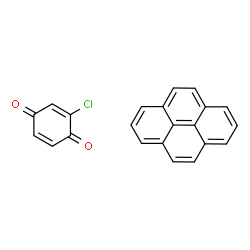 ChemSpider 2D Image | 2-Chloro-1,4-benzoquinone - pyrene (1:1) | C22H13ClO2