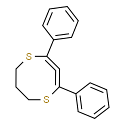 ChemSpider 2D Image | 2,4-diphenyl-1,5-dithiacycloocta-2,3-diene | C18H16S2