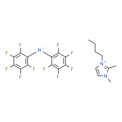 ChemSpider 2D Image | 3-Butyl-1,2-dimethyl-1H-imidazol-3-ium bis(pentafluorophenyl)azanide | C21H17F10N3