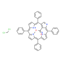 ChemSpider 2D Image | Methyl (2E,7Z,11Z,16Z)-2,7,12,17-tetraphenyl-4,21,22,23-tetraazapentacyclo[16.2.1.1~3,6~.1~8,11~.1~13,16~]tetracosa-1(20),2,4,6(24),7,9,11,13(22),14,16,18-undecaene-24-carboxylate - dichloromethane (1
:1) | C47H34Cl2N4O2
