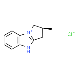 ChemSpider 2D Image | (2S)-2-Methyl-2,3-dihydro-1H-pyrrolo[1,2-a][3,1]benzimidazol-9-ium chloride | C11H13ClN2