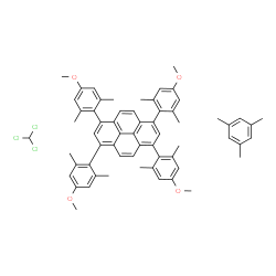 ChemSpider 2D Image | chloroform;mesitylene;1,3,6,8-tetrakis(4-methoxy-2,6-dimethyl-phenyl)pyrene | C62H63Cl3O4
